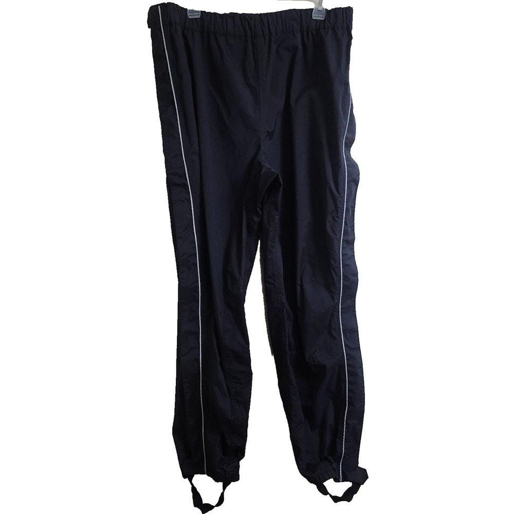Harley Davidson Men's Black Full Zip Stirrup Overpass II Rain Pants Size XXL